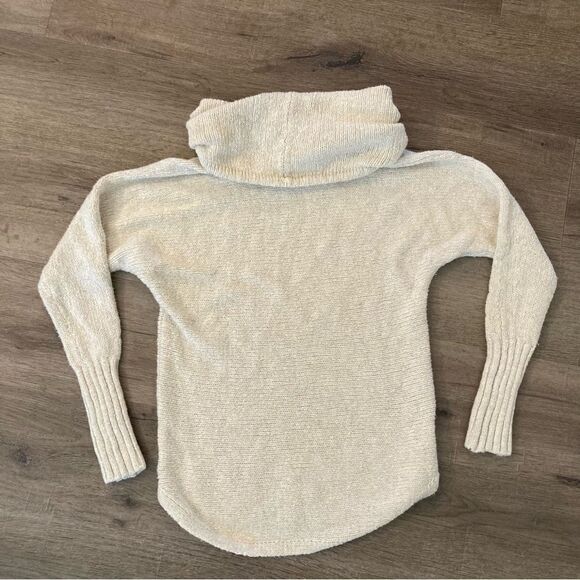 Eddie Bauer Ivory Cowl Neck Pullover Sweater S EUC - Picture 7 of 11